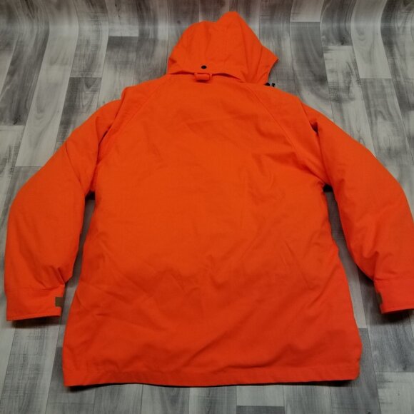 ✅Mount'n Prairie Hooded Hunting 3/1 Jacket W/Zip Out Liner Orange Mens M *STAIN - Picture 8 of 14